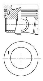 Kolbenschmidt 41271600 Поршень двигуна VAG 1,6 TDI 79,5