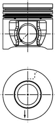 Kolbenschmidt 41285600 Поршень двигуна FORD 89,90 2.4 TDCi