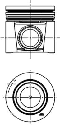Kolbenschmidt 41707600 Поршень двигуна FIAT 88,00 Multijet 2,3 D