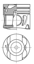 Kolbenschmidt 41712600 Поршень двигуна MB OM651 Ø83,00