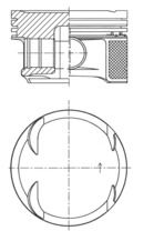 Kolbenschmidt 41724620 Поршень двигуна  MB  M271 82,25