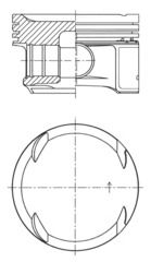 Kolbenschmidt 41725600 Поршень двигуна MB M271 82,00