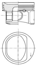 Kolbenschmidt 41754600 Поршень двигуна Fiat Ø70,80 1,2