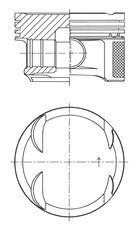 Kolbenschmidt 41766620 Поршень двигуна MB M271 82,25