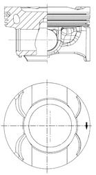 Kolbenschmidt 41790600 Поршень двигуна MB M264 Ø 80,40