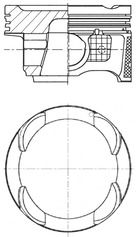 Kolbenschmidt 41942620 Поршень двигуна HYUNDAI KIA 1.2 / 1.25 CVVT / 1.2 VTVT  Ø71,50