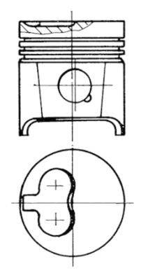 Kolbenschmidt 93784730 Поршень двигуна Peugeot 80,80