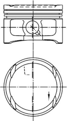 Kolbenschmidt 99563601 Поршень двигуна VAG 1.6 16V 76,51