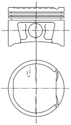 Kolbenschmidt 99746610 Поршень двигуна Dacia / Nissan / Renault K4M 1,6B 80.00 +0.50