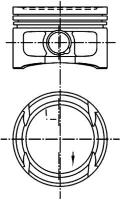 Kolbenschmidt 99909601 Поршень VW 76,51