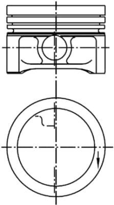 Kolbenschmidt 99927620 Поршень Smart Cabrio/City-Coupe/Crossblade 0.7 03-07 M160 (67.00mm/+0.50)