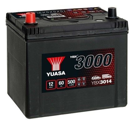 Аккумулятор YBX3014 Yuasa 12V 60Ah 450A
