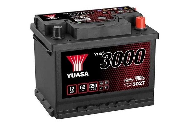 Аккумулятор YBX3027 Yuasa 12V 62Ah 550A