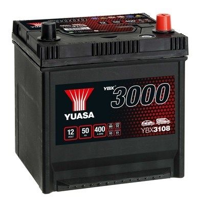 Аккумулятор YBX3108 Yuasa 12V 50Ah 400A