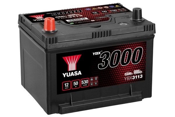 Аккумулятор YBX3113 Yuasa 12V 50Ah 530A