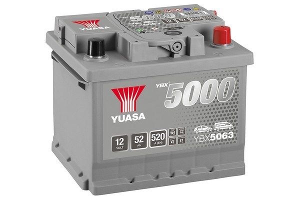 Аккумулятор YBX5063 Yuasa 12V 50Ah 480A