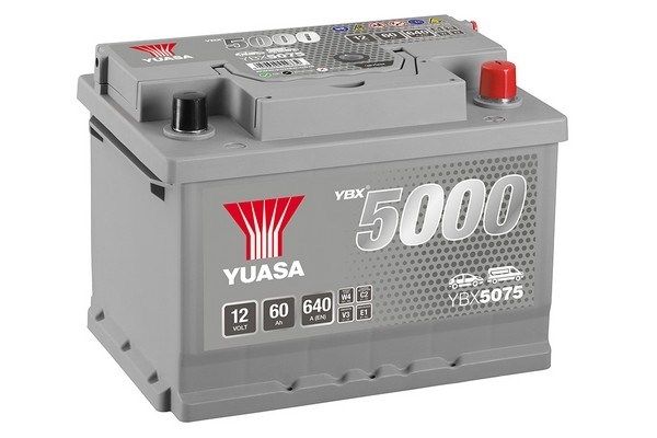 Аккумулятор YBX5075 Yuasa 12V 60Ah 620A