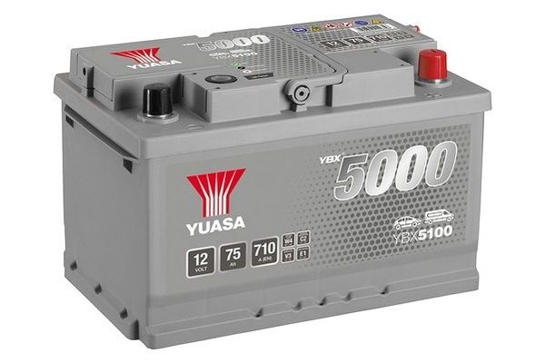 Аккумулятор YBX5100 Yuasa 12V 75Ah 680A