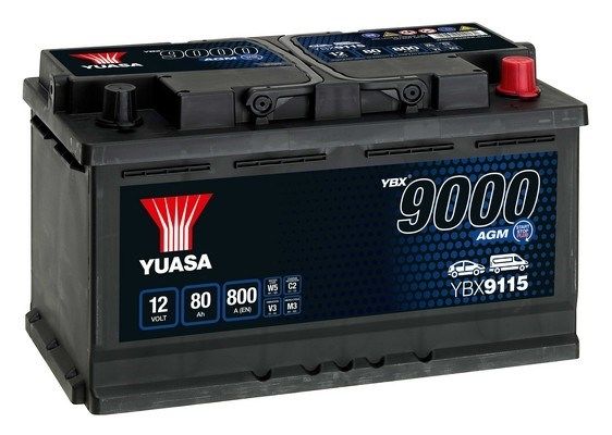 Акумулятор YBX9115 Yuasa 12V 80Ah 800A