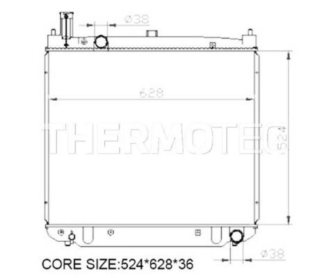 Thermotec D72017TT Радіатор, система охолодження двигуна