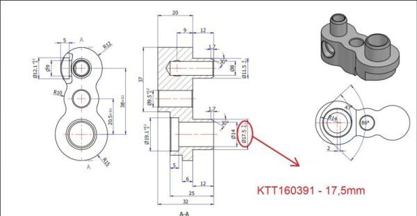 Thermotec KTT160391 Трубопровід високого тиску, система кондиціонування повітря