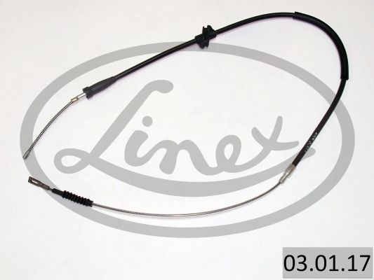 LINEX 030117 Трос ручника Audi 100/C4 2.0/2.4D 90-94 (1420/814 мм)