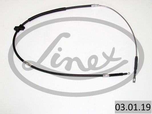 LINEX 030119 Трос ручника (задній) Audi 100/A6 1.8-2.5 -97
