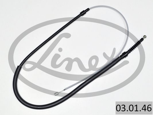 LINEX 030146 Трос ручника (задній) (L) VW Golf V/Audi A3/Skoda Octavia 97-13 (1445/805 мм)
