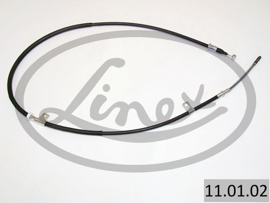 LINEX 110102 Трос ручника (R) Daewoo Lanos 1.4/1.5/1.6 16V 97- (2 кріпл.)