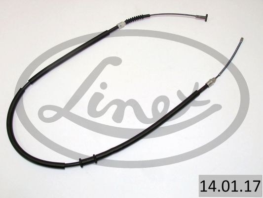 LINEX 140117 Трос ручника (L) Fiat Bravo/Marea 95-02 (1428/1039 мм)