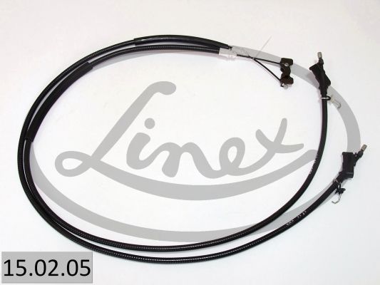 LINEX 150205 Трос ручника (задній) Ford Focus II 04-12 (1500/1388+1450/1338mm)