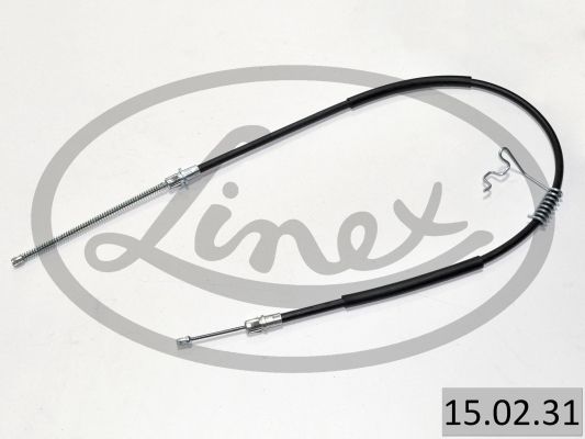 LINEX 150231 Трос ручника (задній) (R) Ford Transit 2.0-2.4 DI 00- (1283/990mm)