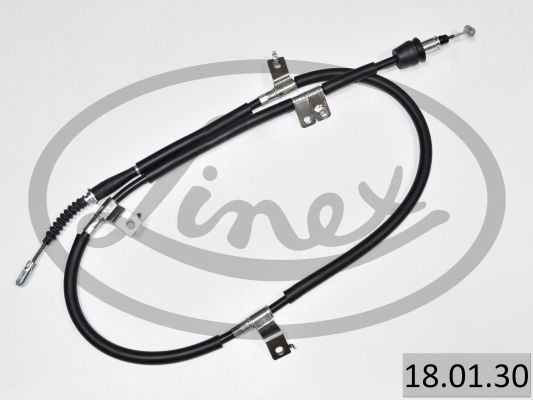 LINEX 180130 Трос ручника (задній) (L) Hyundai i30 07-12 (1675/1500mm)
