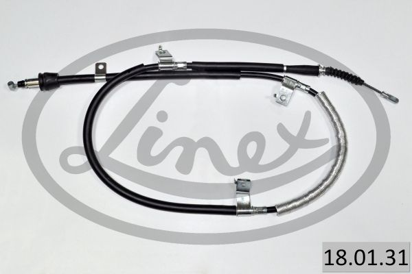 LINEX 180131 Трос ручника (задній) (R) Hyundai i30 07-12 (1675/1500mm)