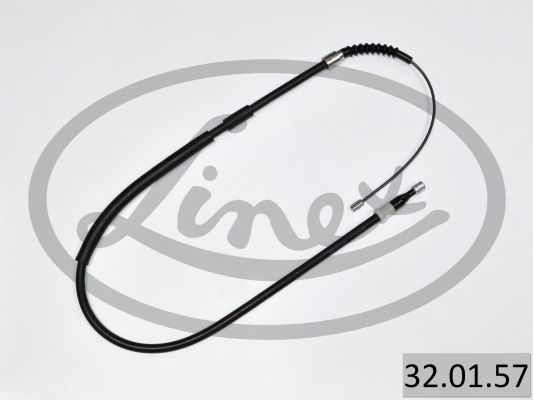 LINEX 320157 Трос ручника (L) Opel Corsa C 00-09 (L=1106/763mm)