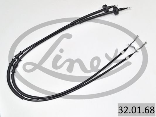 LINEX 320168 Трос ручника Opel Astra G 98- (1593/1400mm) (к-кт)