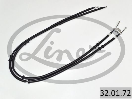 LINEX 320172 Трос ручника (задній) Opel Zafira 1.6-2.2 00-05 (1680/1495+1495mm)