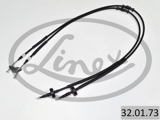 LINEX 320173 Трос ручника (задній) Opel Zafira A 1.6-2.2DTI 16V 00-05 (1680/1495+1495)