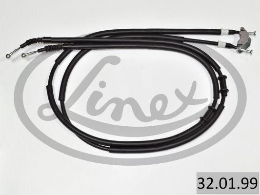 LINEX 320199 Трос ручника (задній) Opel Astra H 01-14 (1647/1462/1665/1478mm)