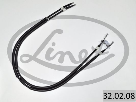 LINEX 320208 Трос ручника (задній) Opel Astra 1.2-1.7 CDTI 05- (1326/1156+1293/1085mm)