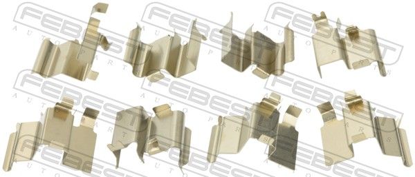 Febest 0103UZJ100R монтажний комплект для дискових колодок
