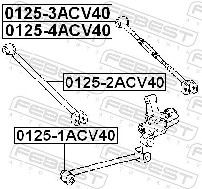 Febest 01253ACV40 Важіль підвіски, підвіска коліс