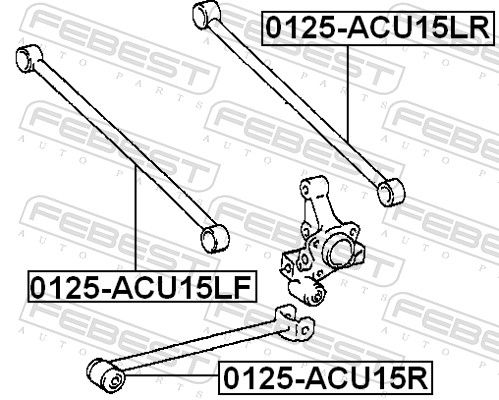Febest 0125ACU15LR Важіль підвіски, підвіска коліс