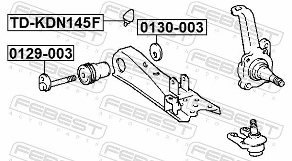 Febest 0129003 Гвинт для коригування розвалу