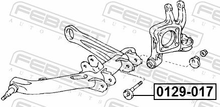 Febest 0129017 Гвинт для коригування розвалу