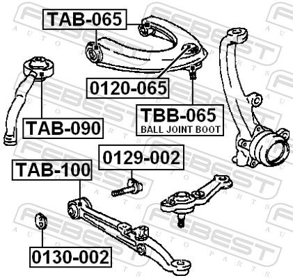 Febest 0130002 ексцентрик