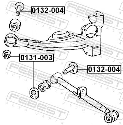 Febest 0132004 Втулка з ексцентриком