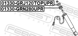 Febest 01330GRN280UPR Втулка заднього амортизатора