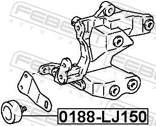 Febest 0188LJ150 Ролик обвідний комплект
