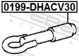 Febest 0199DHACV30 буксирний крюк